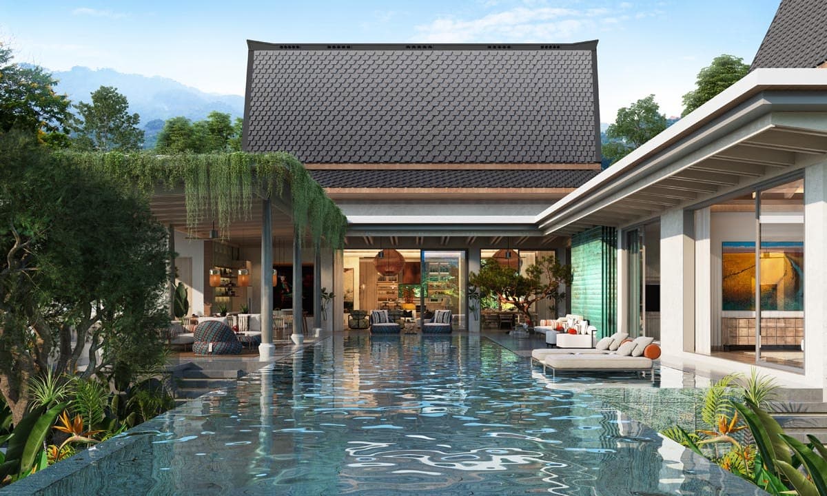 Punyisa Pachira — Villa, garden and private swimming pool