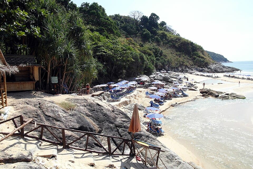 The coast by Nai Harn Beach, Phuket