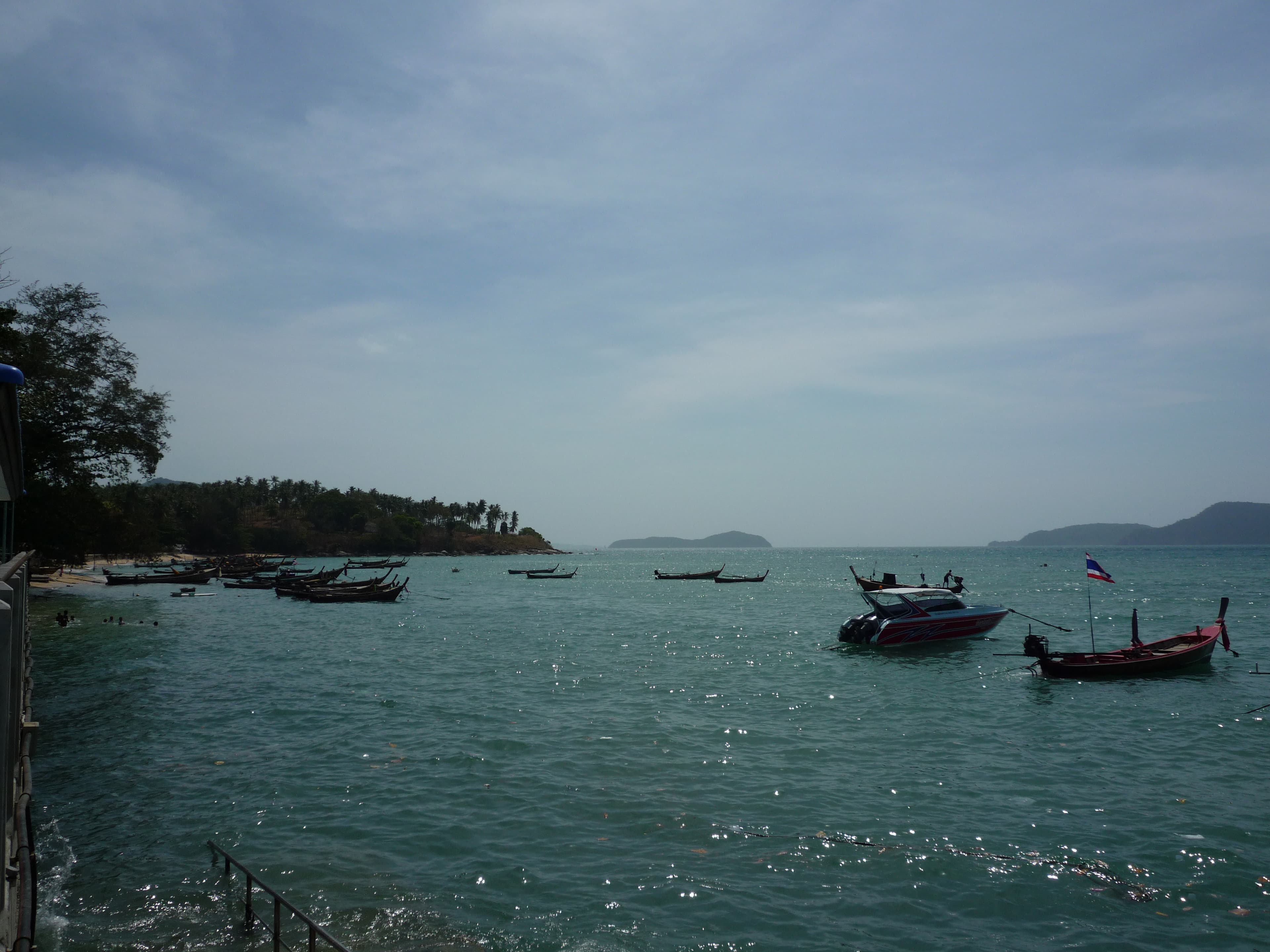 Boats off the Rawai coast in Phuket