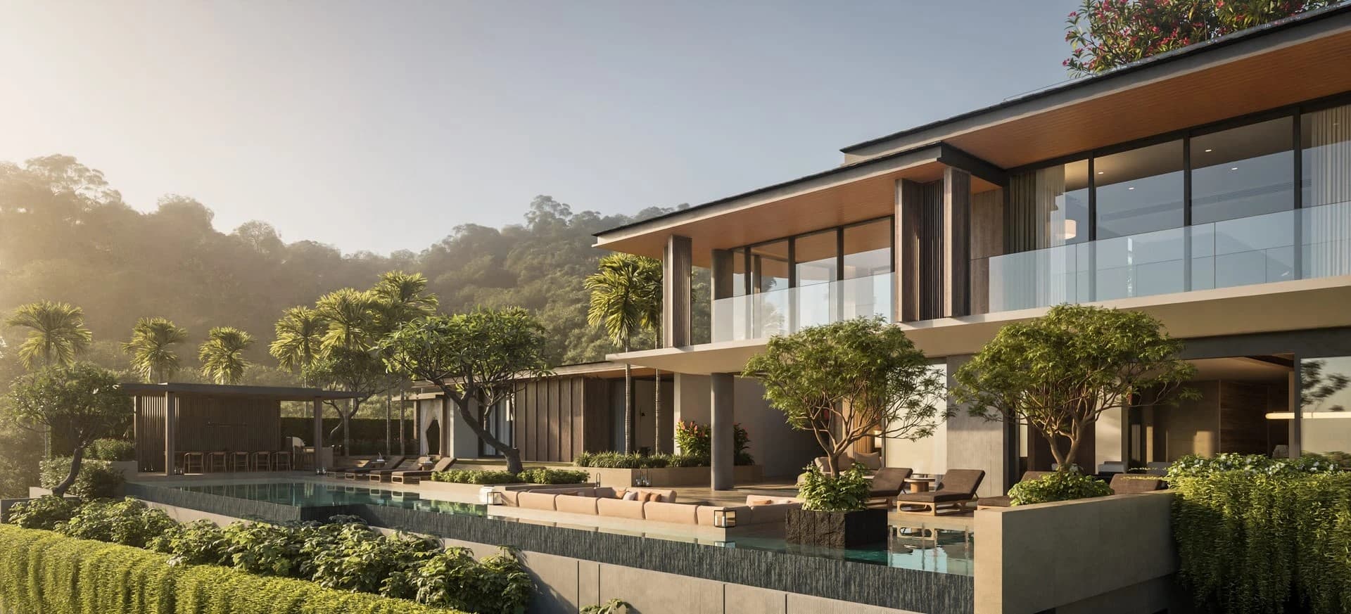Pavara Vhana Collection — Hillside villa in golden light