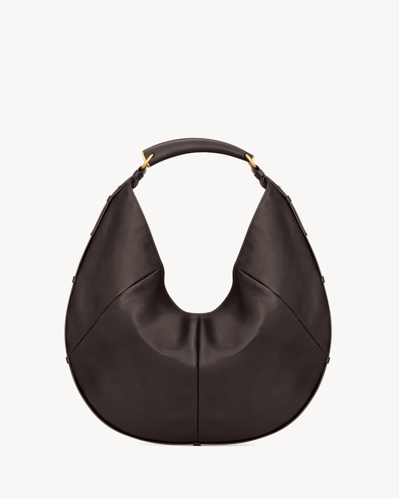 Saint Laurent Mombasa large leather bag in Santal
